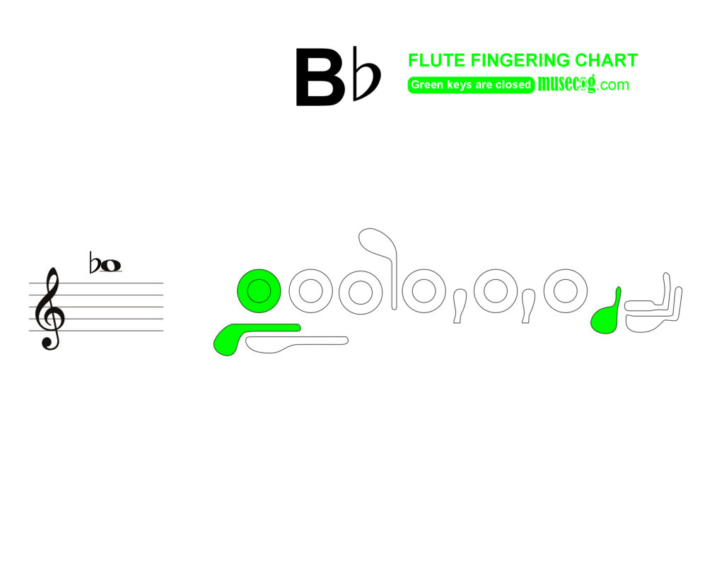 To play low b flat on flute,