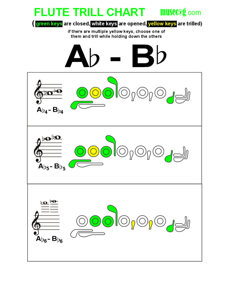 A flat to B flat trill on flute