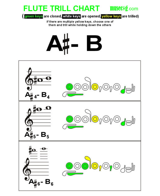 A sharp to B trill on flute