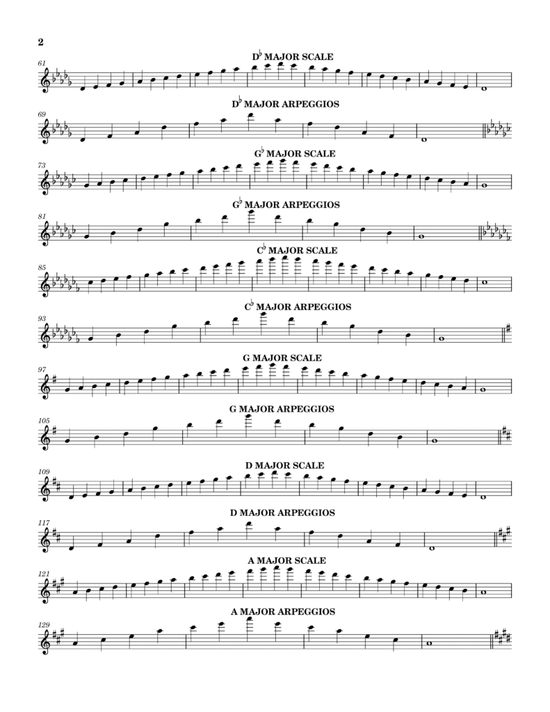 12 MAJOR SCALES AND ARPEGGIOS FOR FLUTE 3