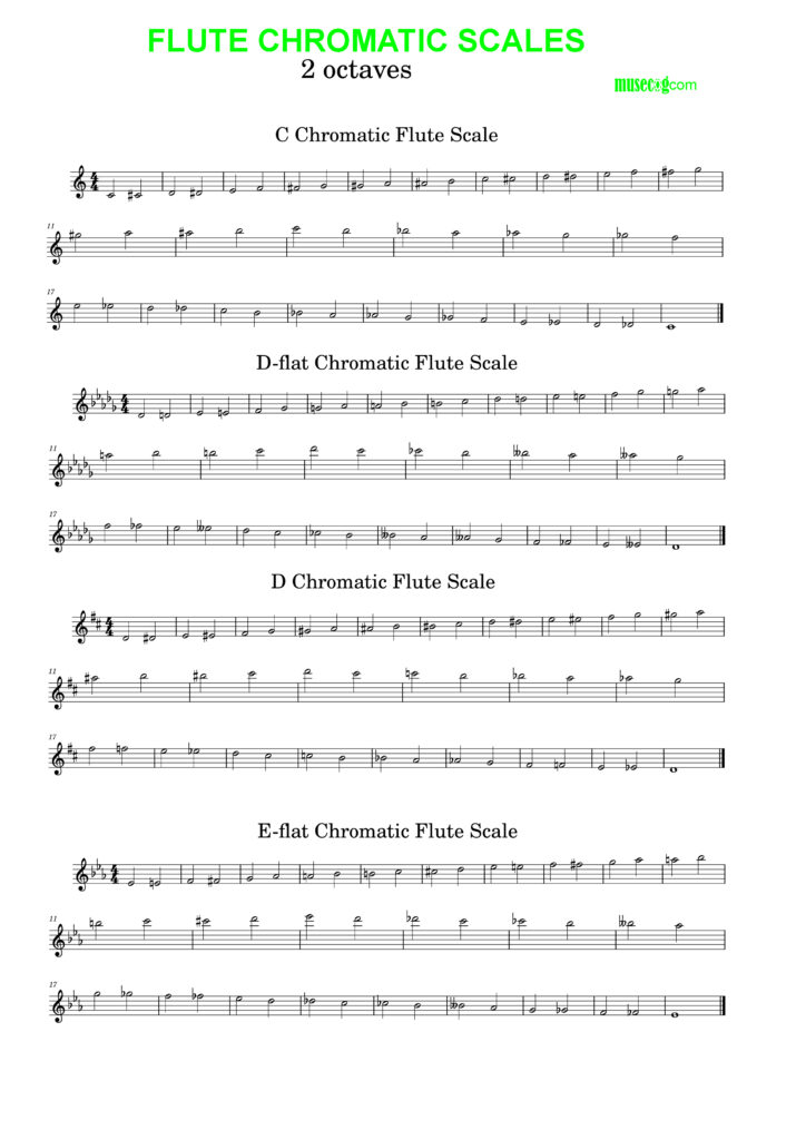 Flute Chromatic Scales