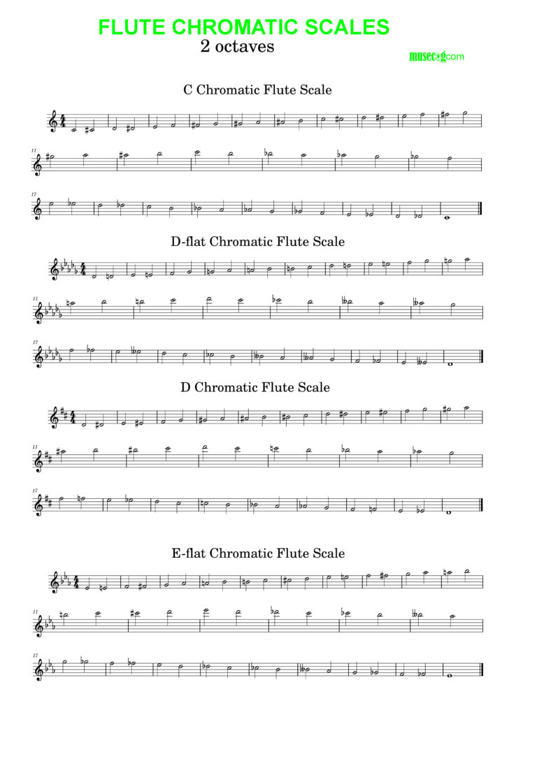 Flute Chromatic Scales