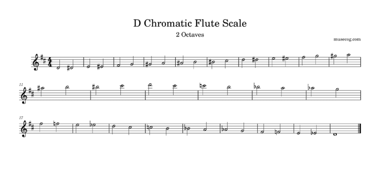D chromatic Scale For Flute-1