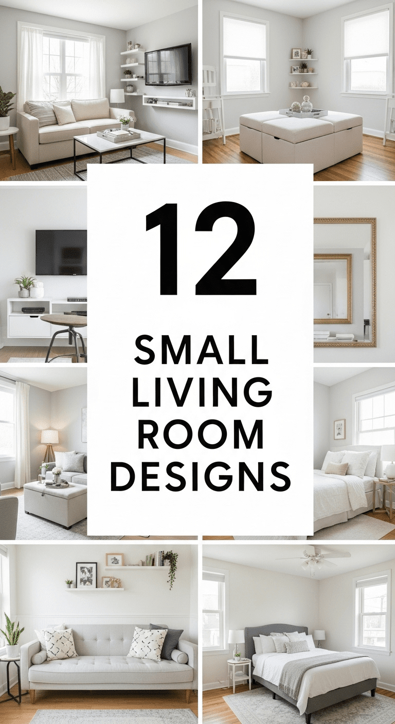 12 Small Living Room Designs That Maximize Space