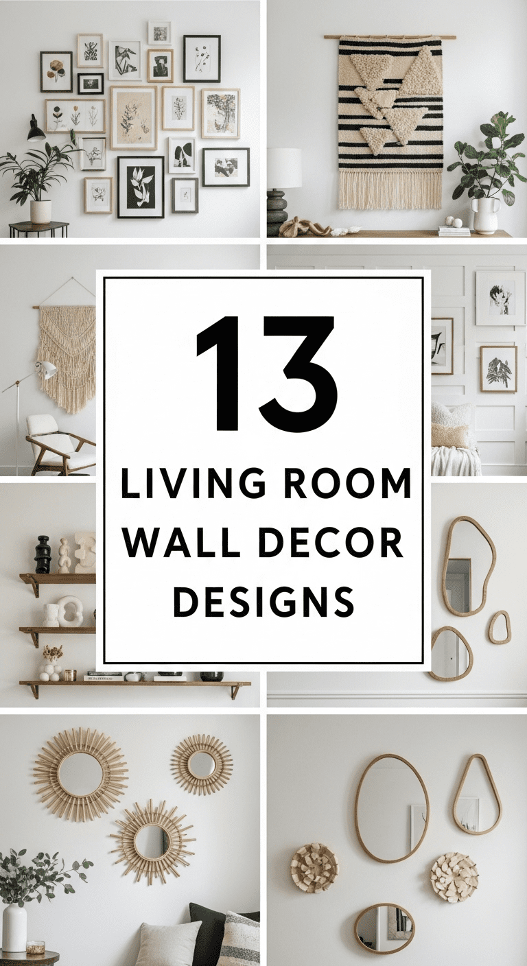 13 Living Room Wall Decor Designs