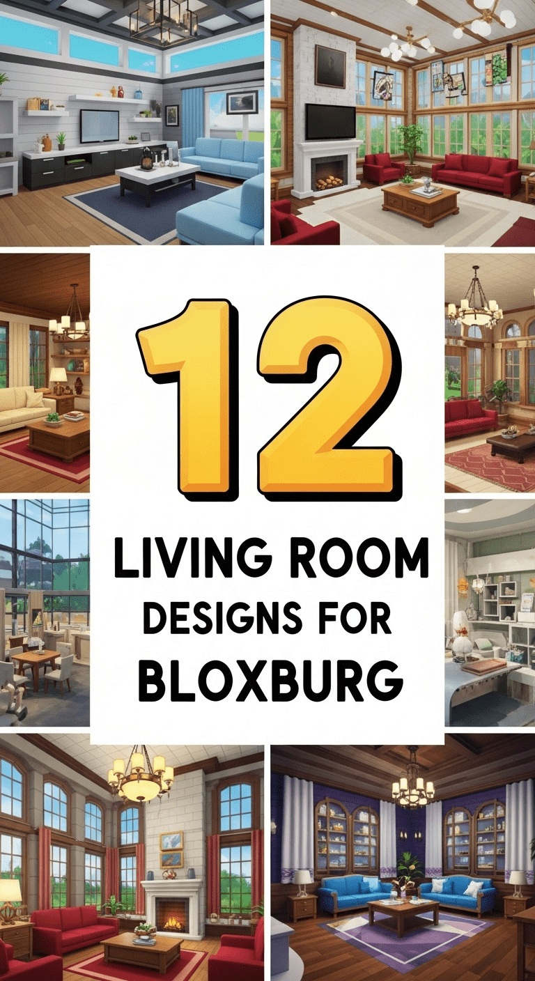 12 Living Room Designs for Bloxburg: Build Your Dream Space