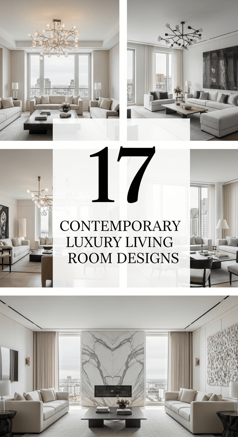 17 Contemporary Luxury Living Room Designs