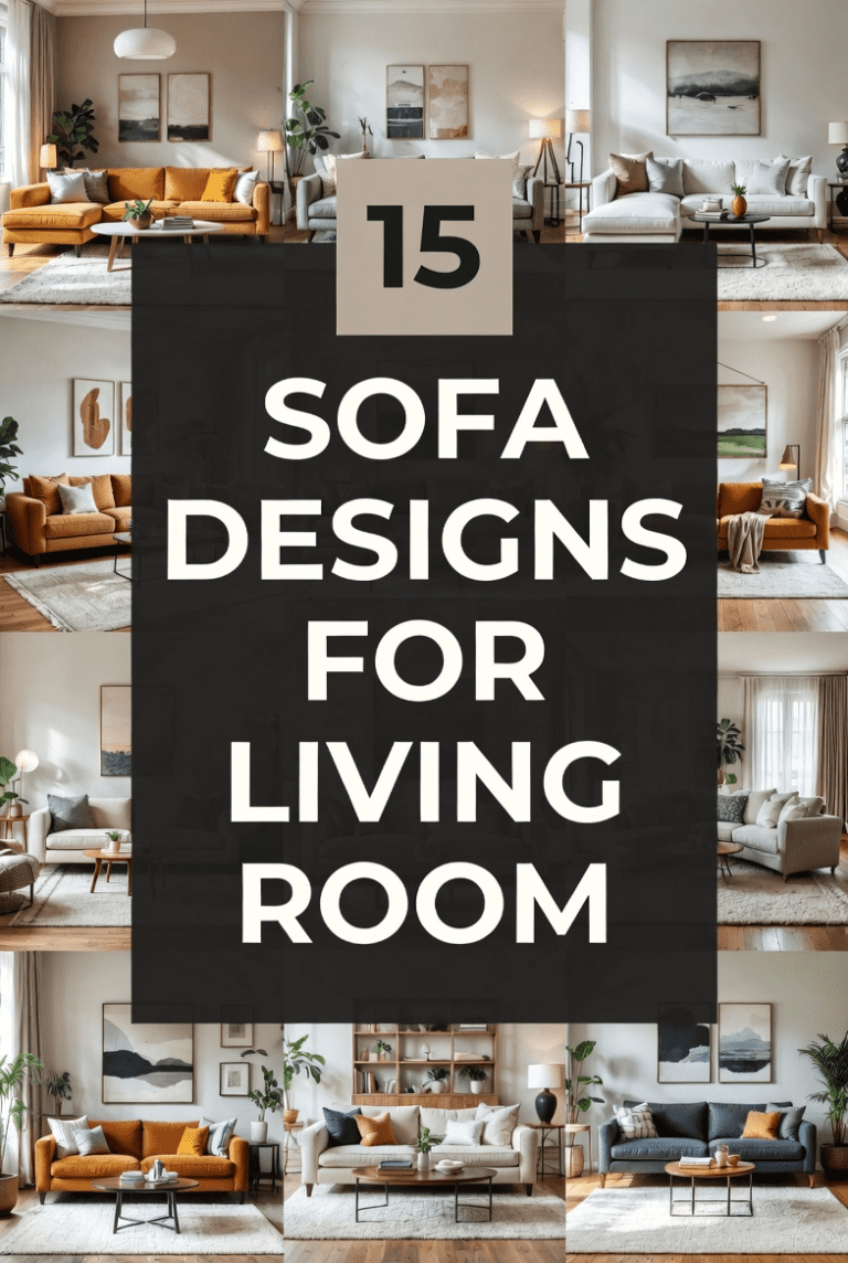 Sofa Designs for Living Room: 15 Stunning Options to Transform Your Space