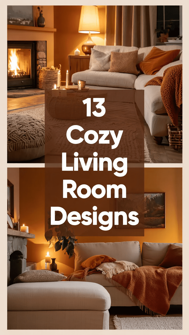 Cozy Living Room Designs: 13 Warm and Inviting Spaces for Comfort