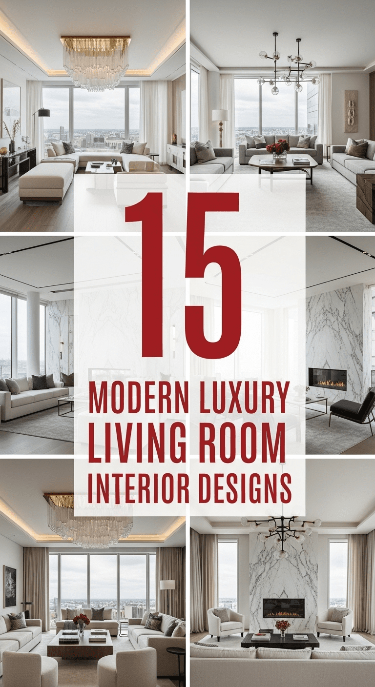 Luxury Living Room Designs Modern Interiors: 15 Spectacular Spaces to Inspire You
