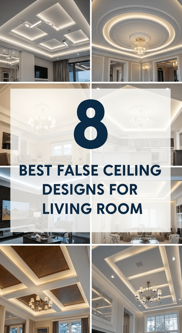 Best False Ceiling Designs for Living Room