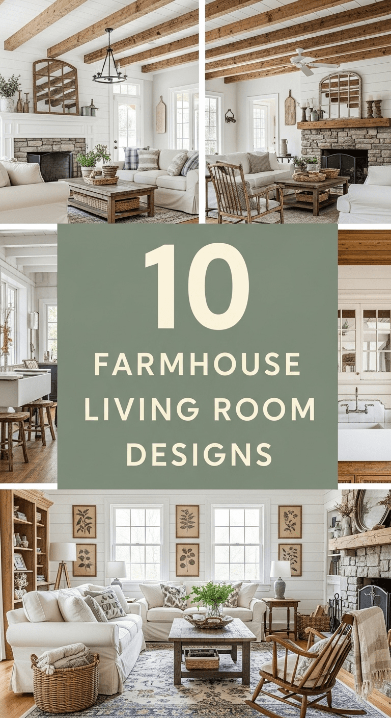 Farmhouse Living Room Designs