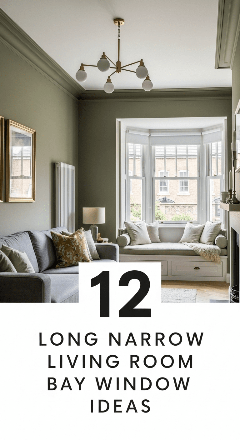 12 Long Narrow Living Room Bay Window Ideas