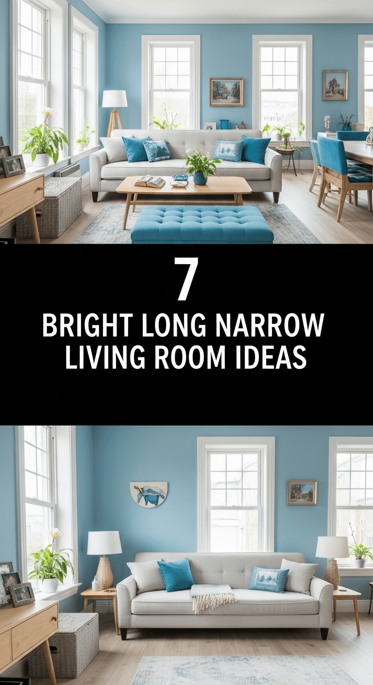 7 Bright Long Narrow Living Room Ideas