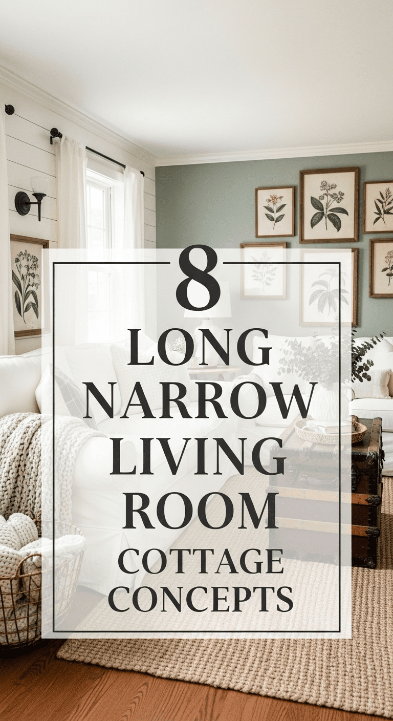 8 Long Narrow Living Room Cottage Concept