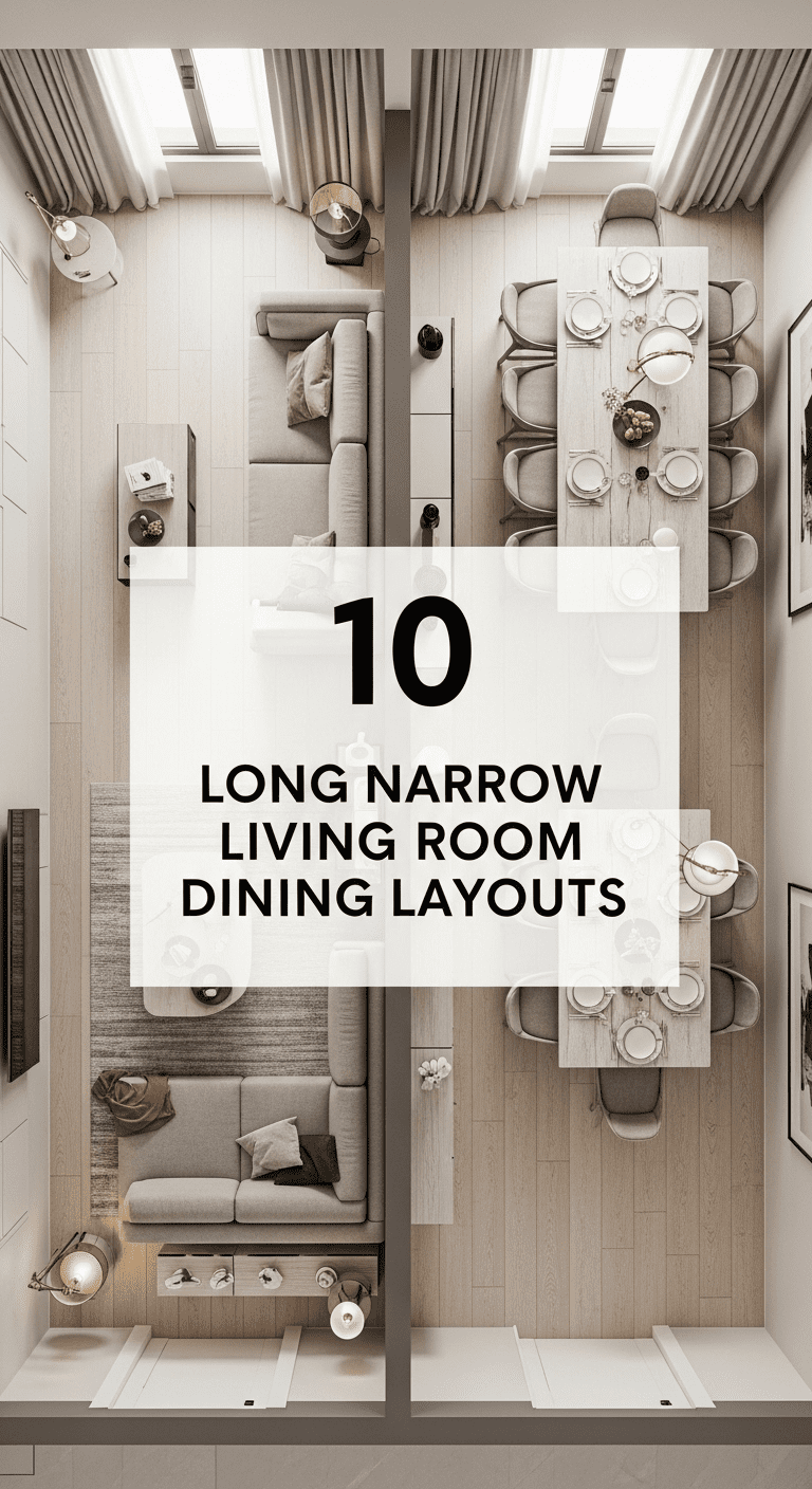 10 Long Narrow Living Room Dining Layout