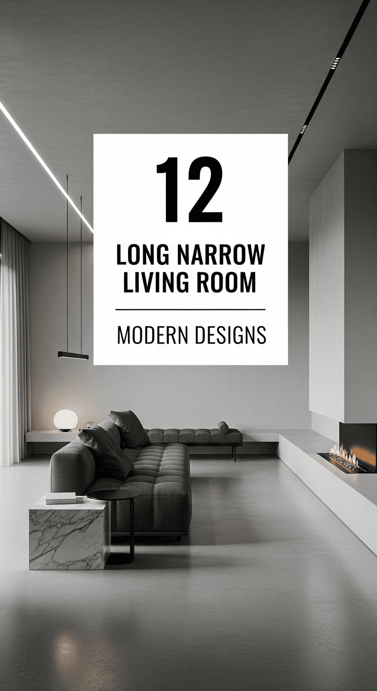 12 Long Narrow Living Room Modern Designs