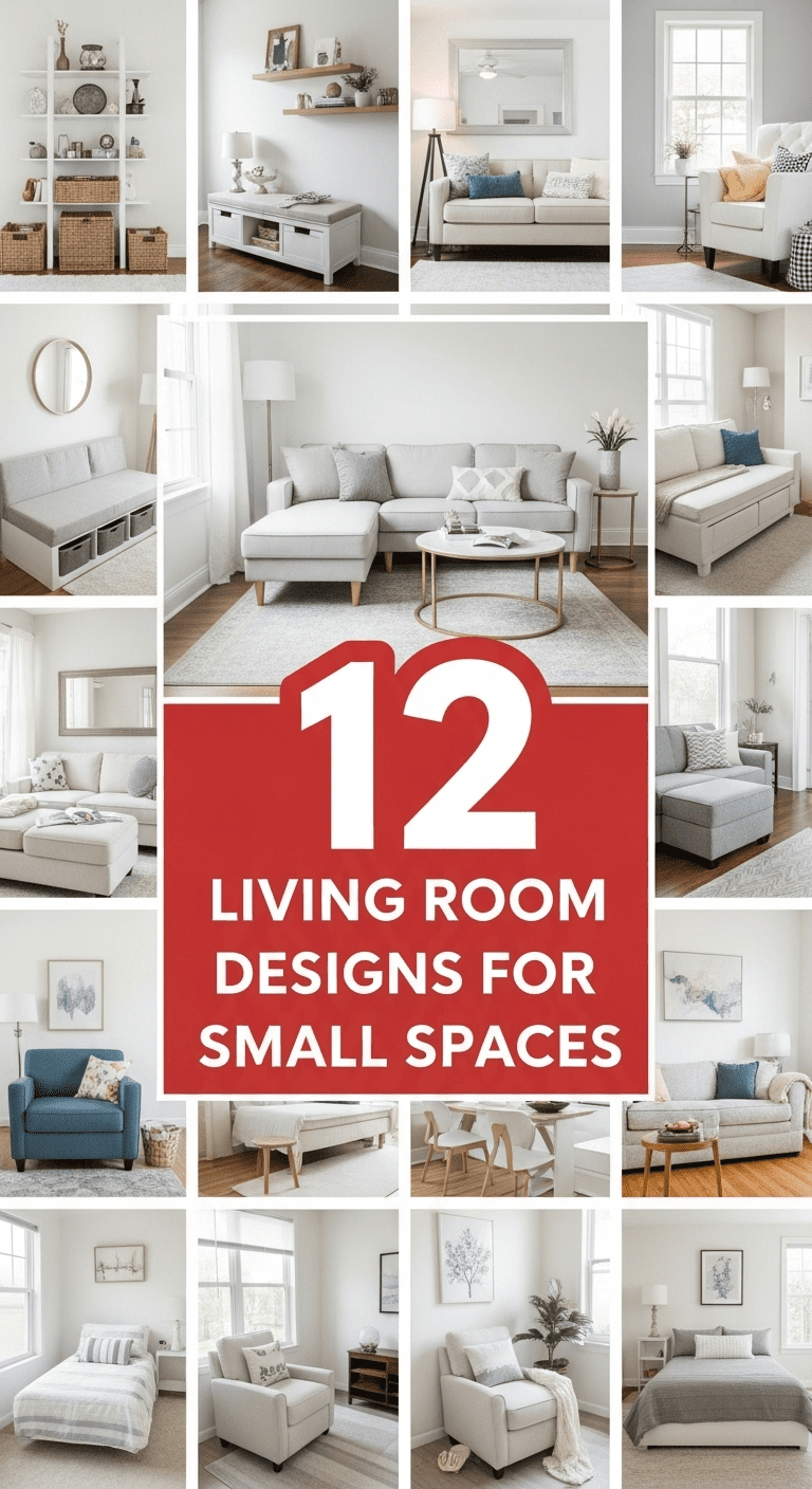 12 Living Room Designs for Small Spaces