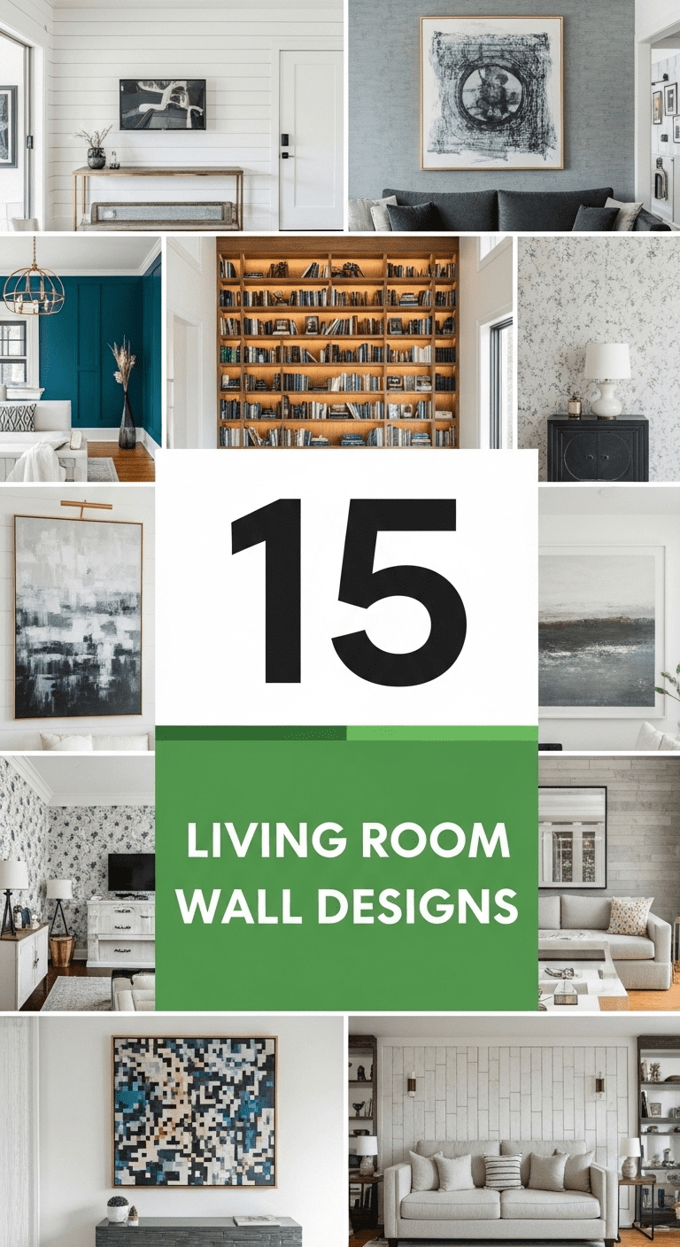 15 Living Room Wall Designs to Transform Your Space