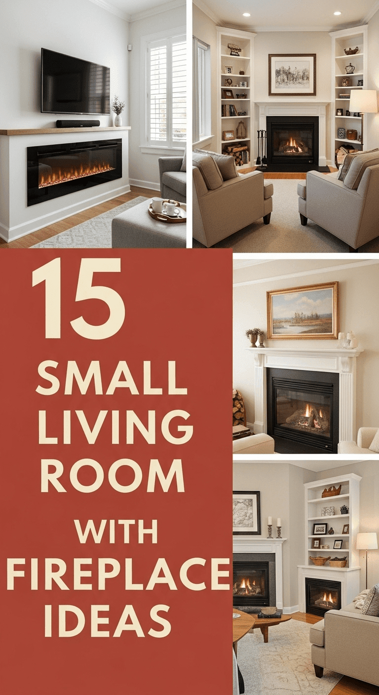 15 Small Living Room with Fireplace Ideas: Creating a Cozy Focal Point