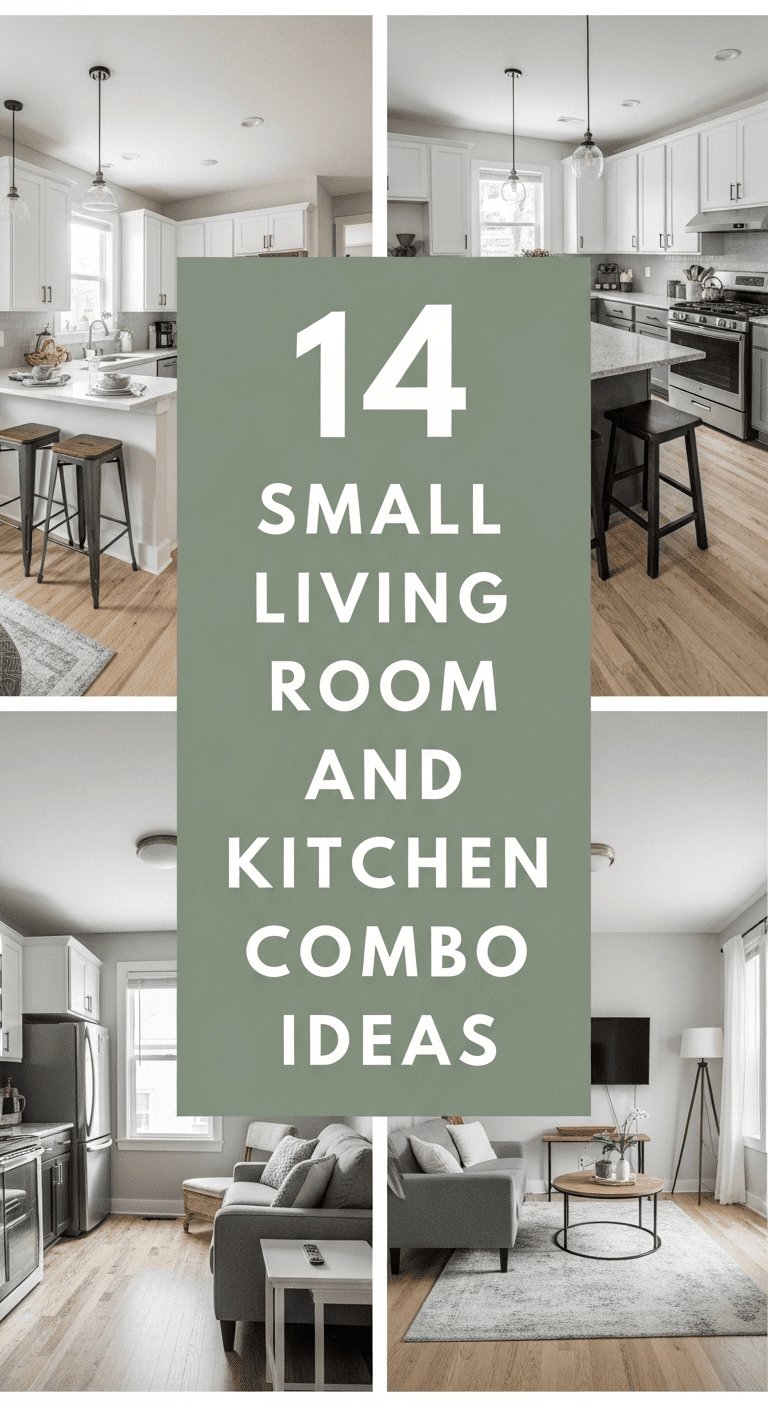 14 Small Living Room and Kitchen Combo Ideas: Seamless Open-Plan Living