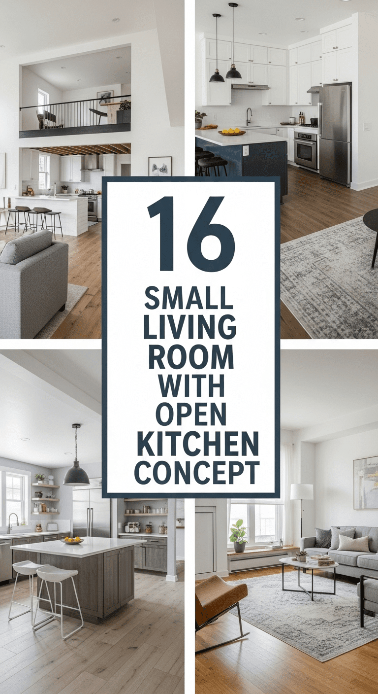 16 Small Living Room with Open Kitchen Concept: Mastering the Multi-Functional Hub
