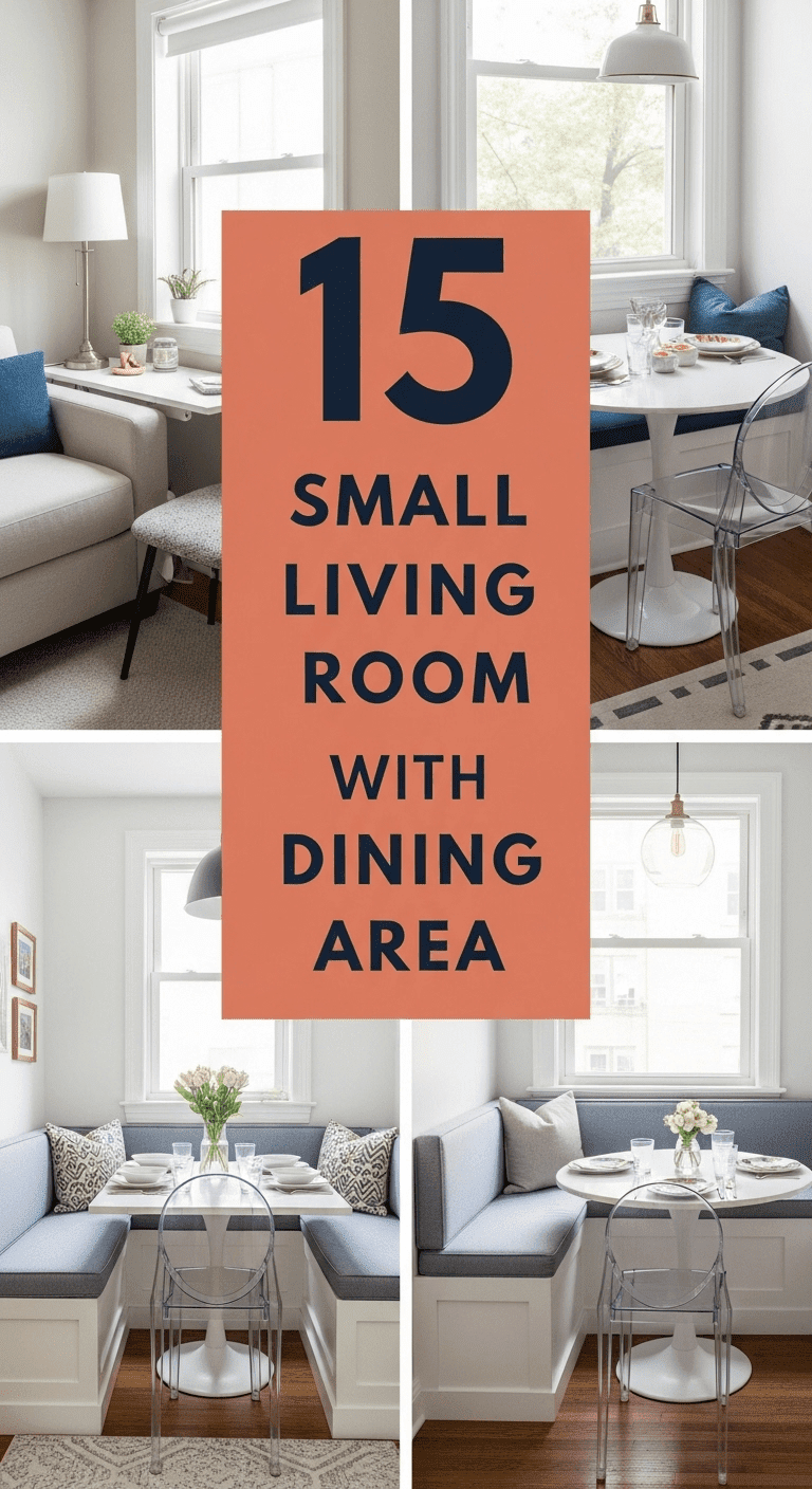 15 Small Living Room Ideas with Dining Area: Masterful Open-Plan Integration