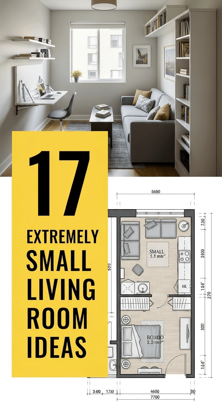 17 Extremely Small Living Room Ideas