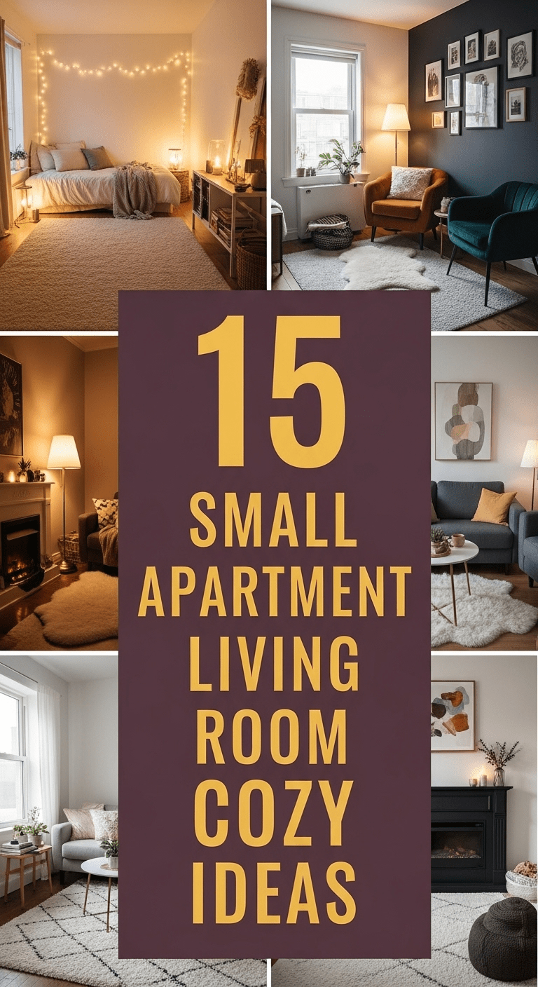 15 Small Apartment Living Room Cozy Ideas: Maximizing Comfort and Style