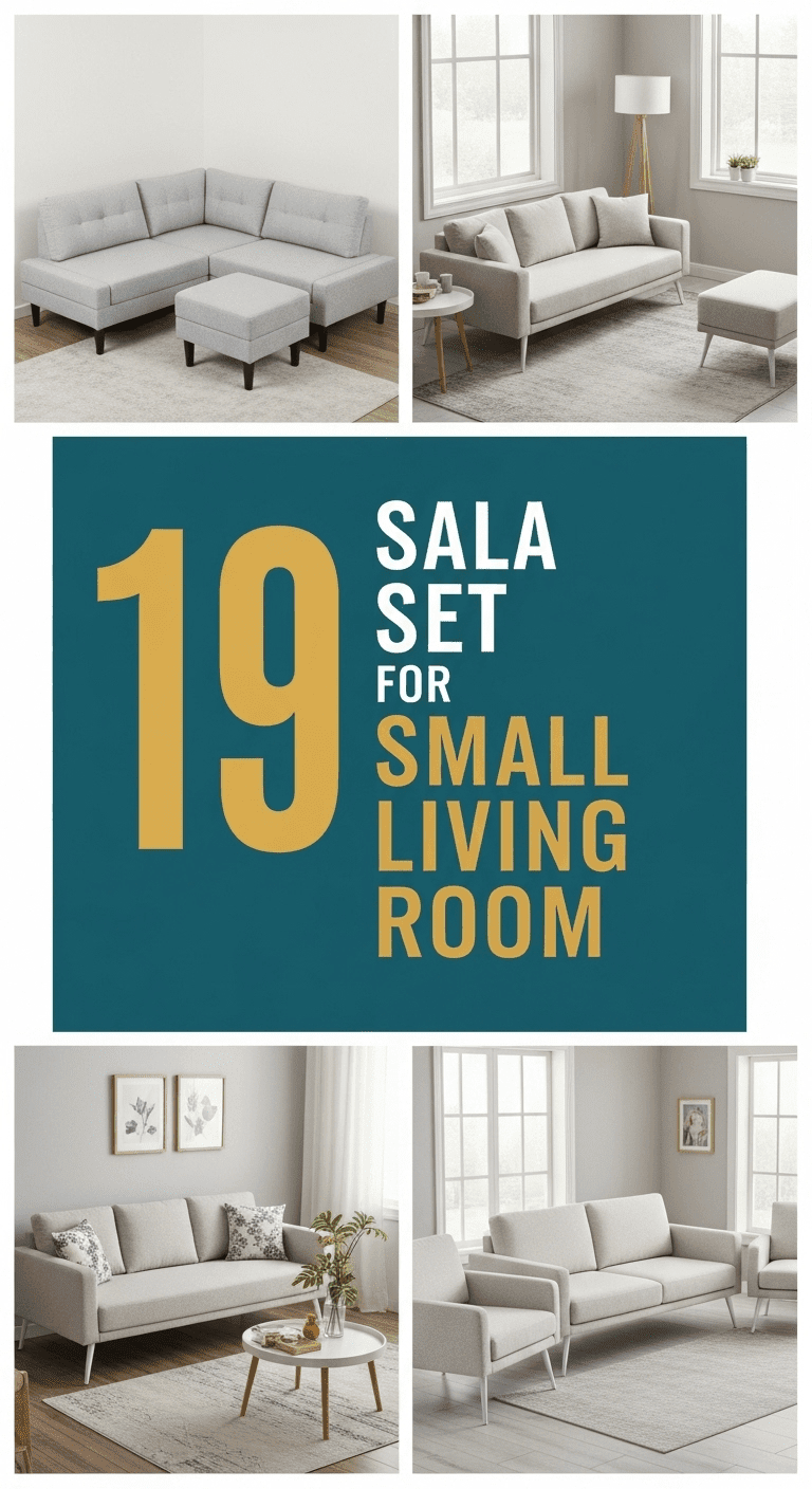 19 Sala Set for Small Living Room Ideas