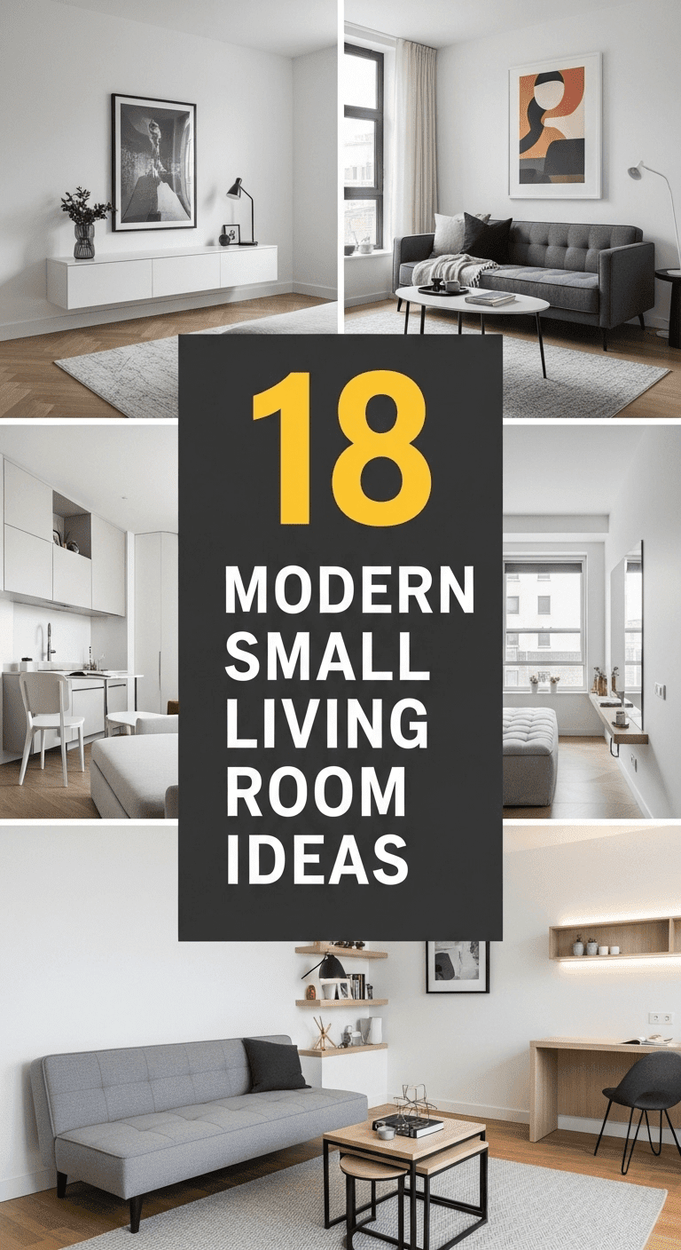 18 Modern Small Living Room Ideas
