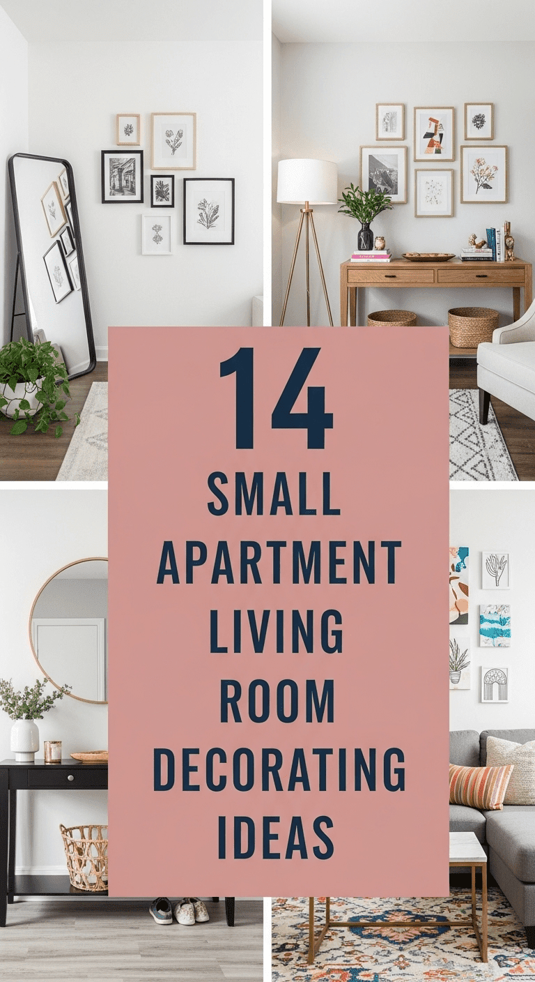 14 Small Apartment Living Room Decorating Ideas