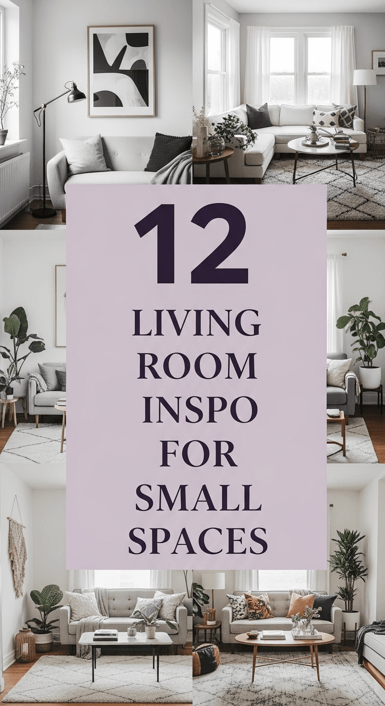 12 Living room inspo for small spaces