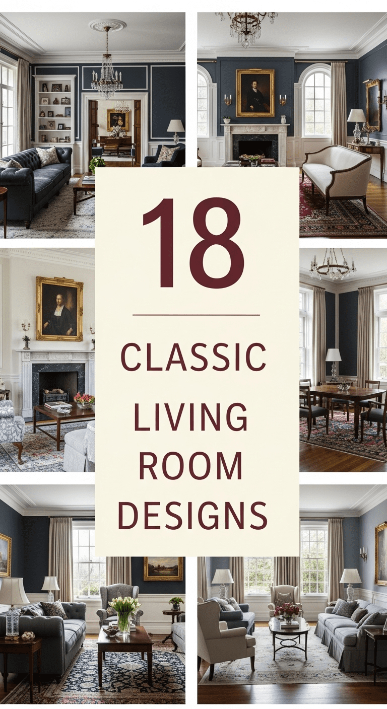 18 Classic Living Room Designs