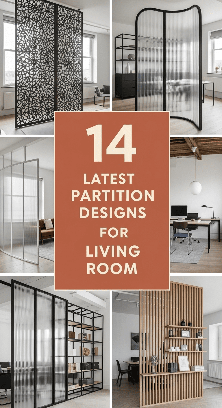 14 Latest Partition Designs for Living Room: Elevating Open-Plan Living
