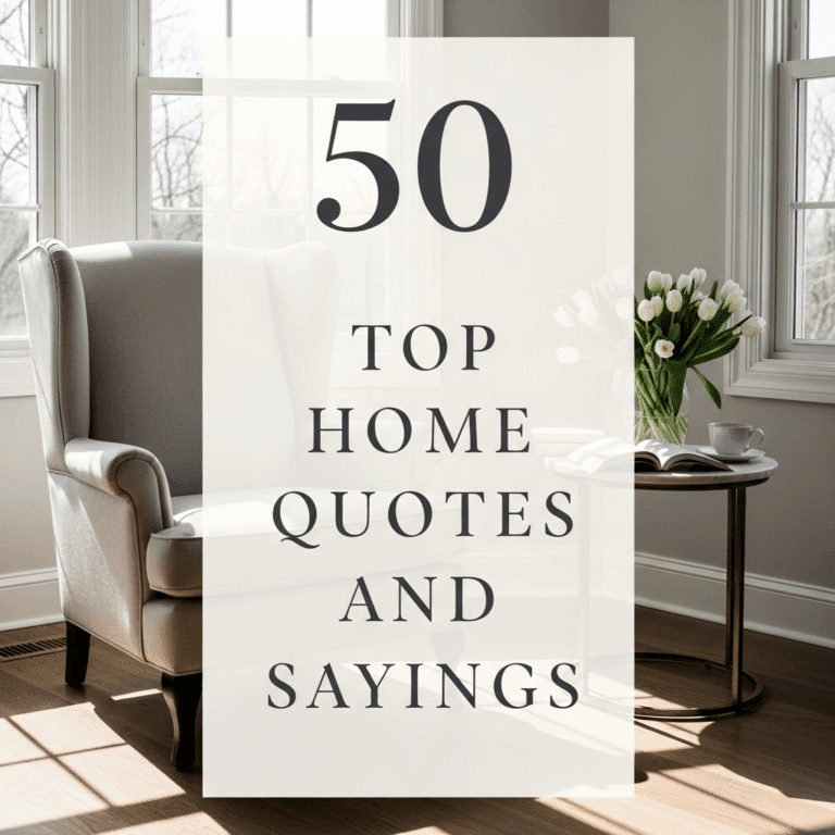 50 Home Quotes and Sayings to Warm Your Heart