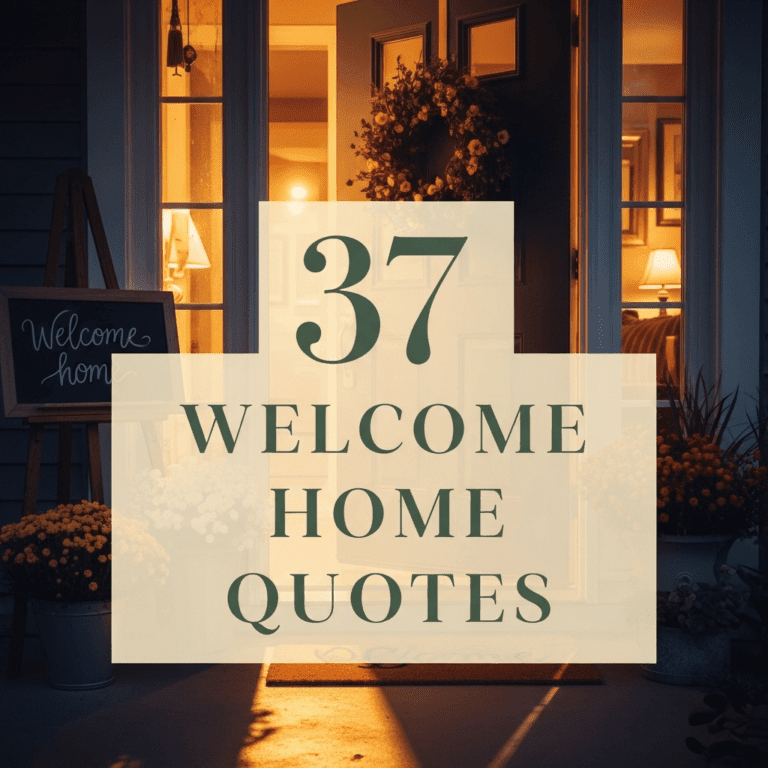 37 Welcome Home Quotes to Warm Every Return