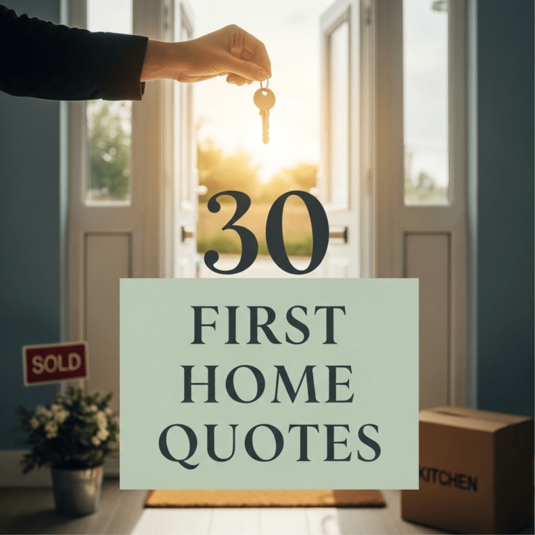 30 First Home Quotes
