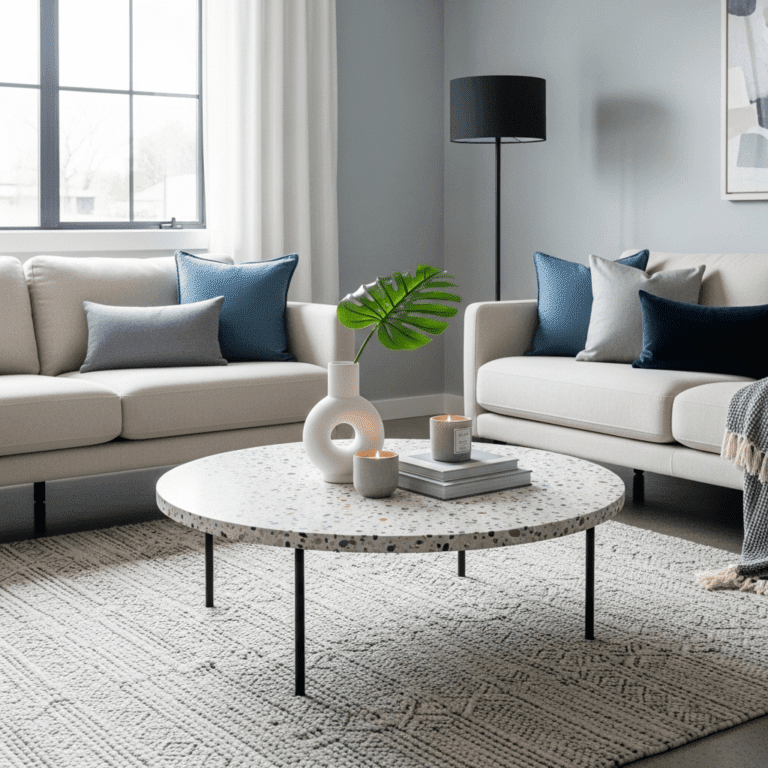 14 Living room round center table designs