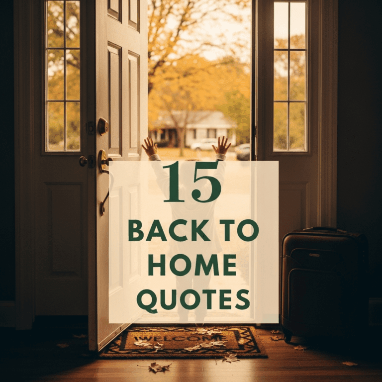 15 Back to home quotes