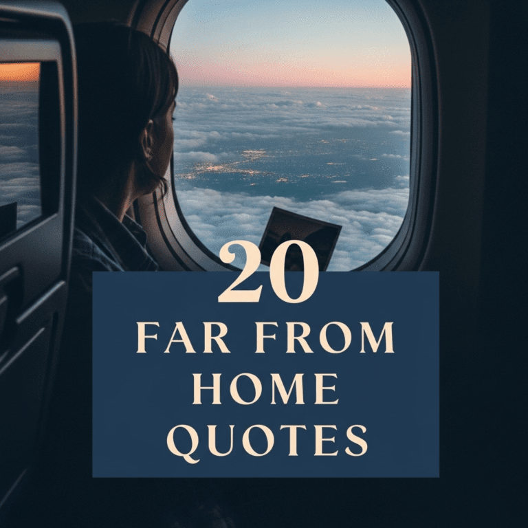 20 Far from home quotes