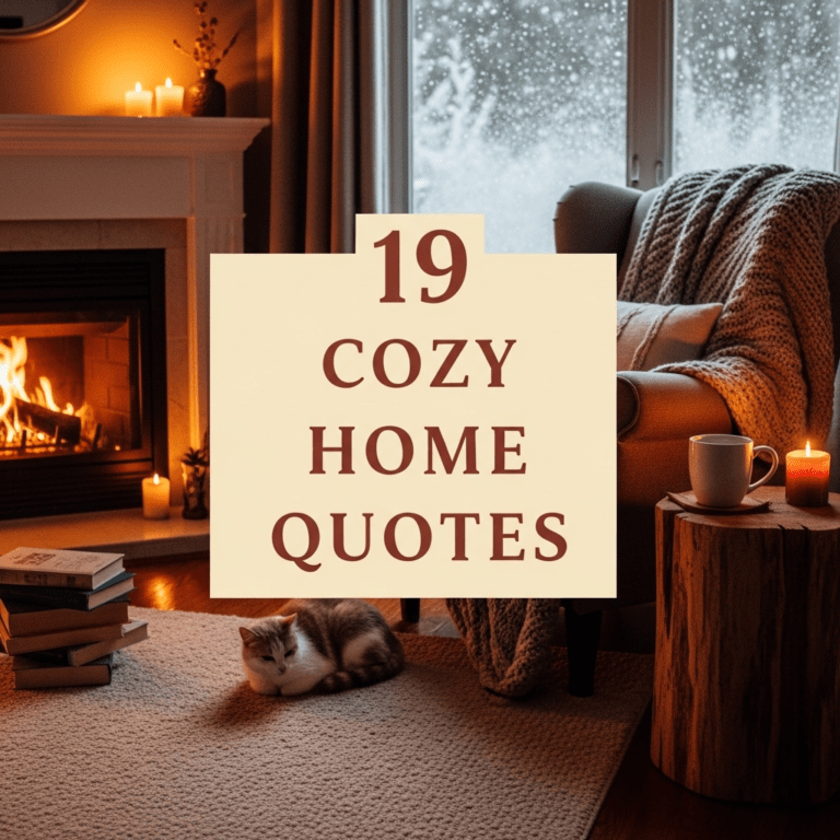 19 Cozy home quotes