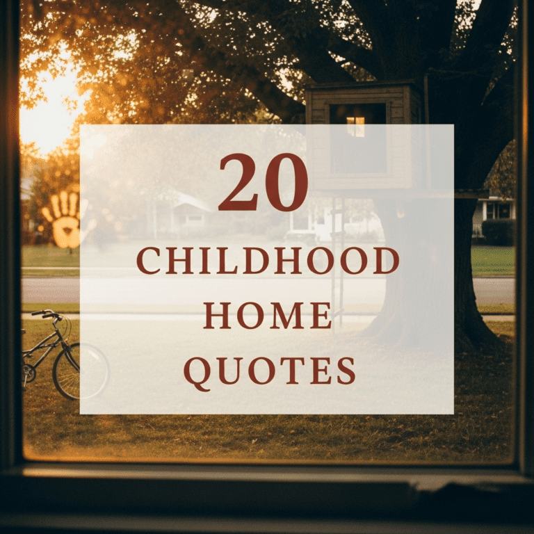 Childhood home quotes