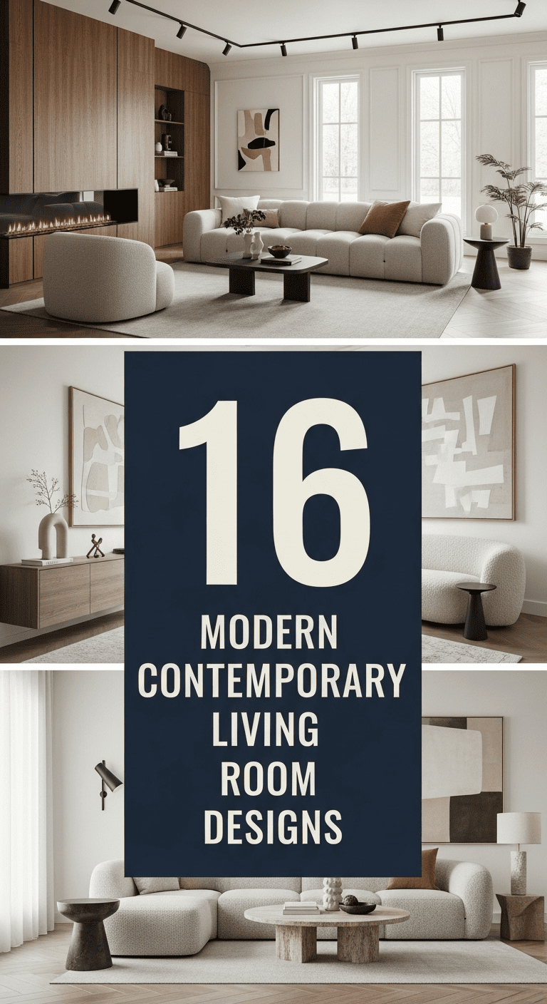 16 Modern Contemporary Living Room Designs: Defining Sophisticated Comfort