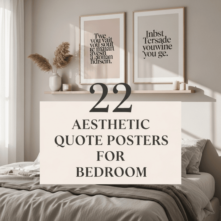 Aesthetic quote posters for bedroom: 22 ways to elevate your walls