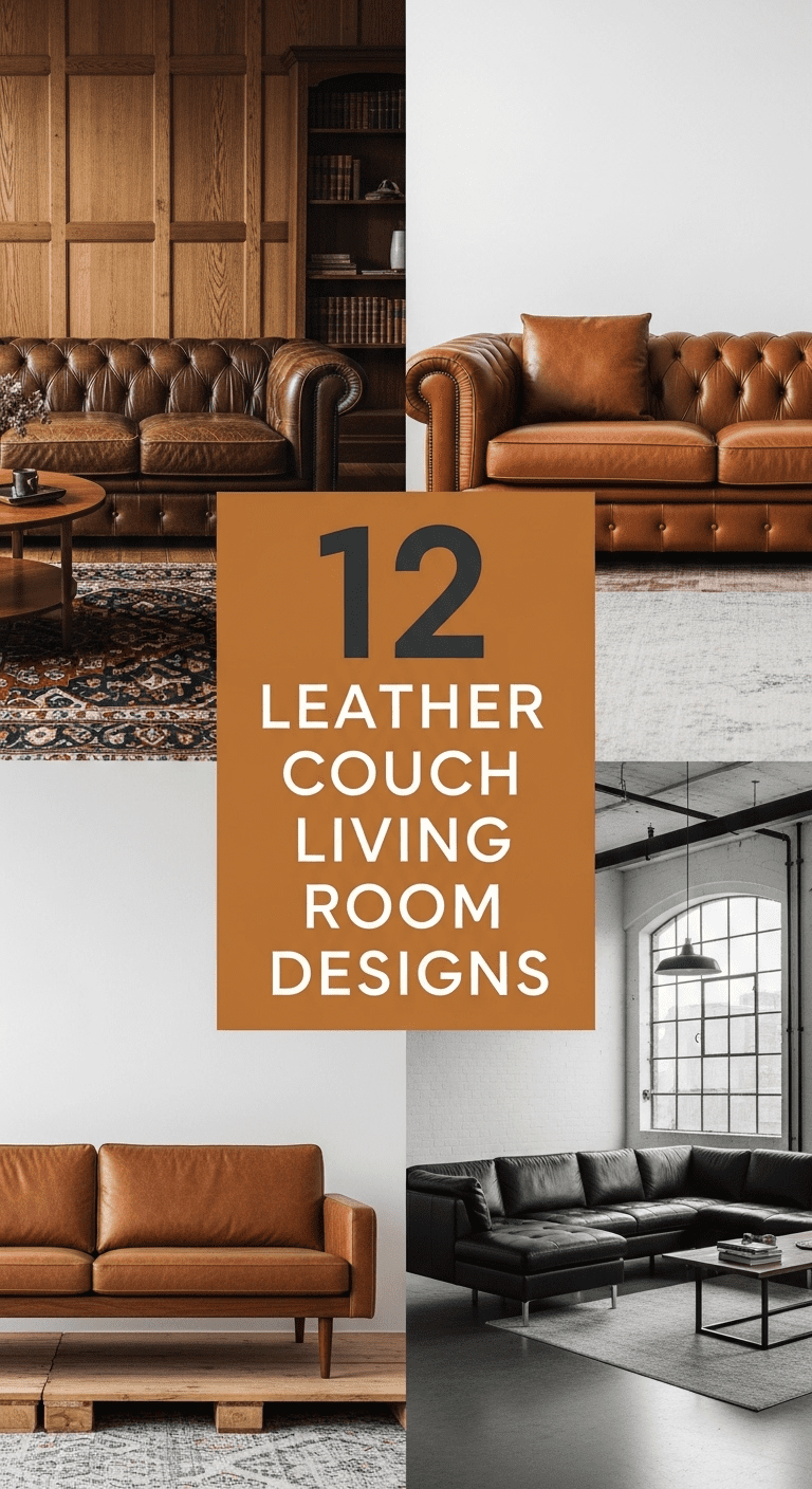 12 Leather Couch Living Room Designs: The Ultimate Anchor for Your Home