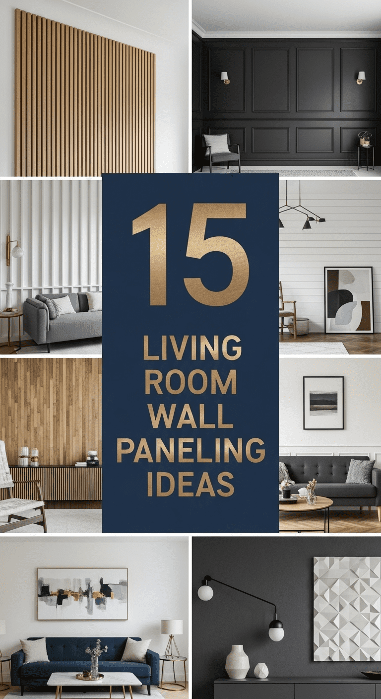15 Living Room Wall Paneling Ideas: Architectural Depth for Modern Homes