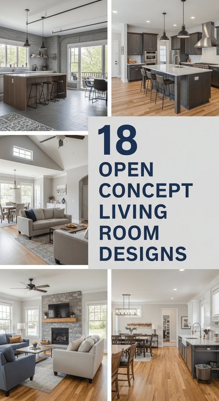 18 Open Concept Living Room Designs: Mastering the Art of Fluid Space