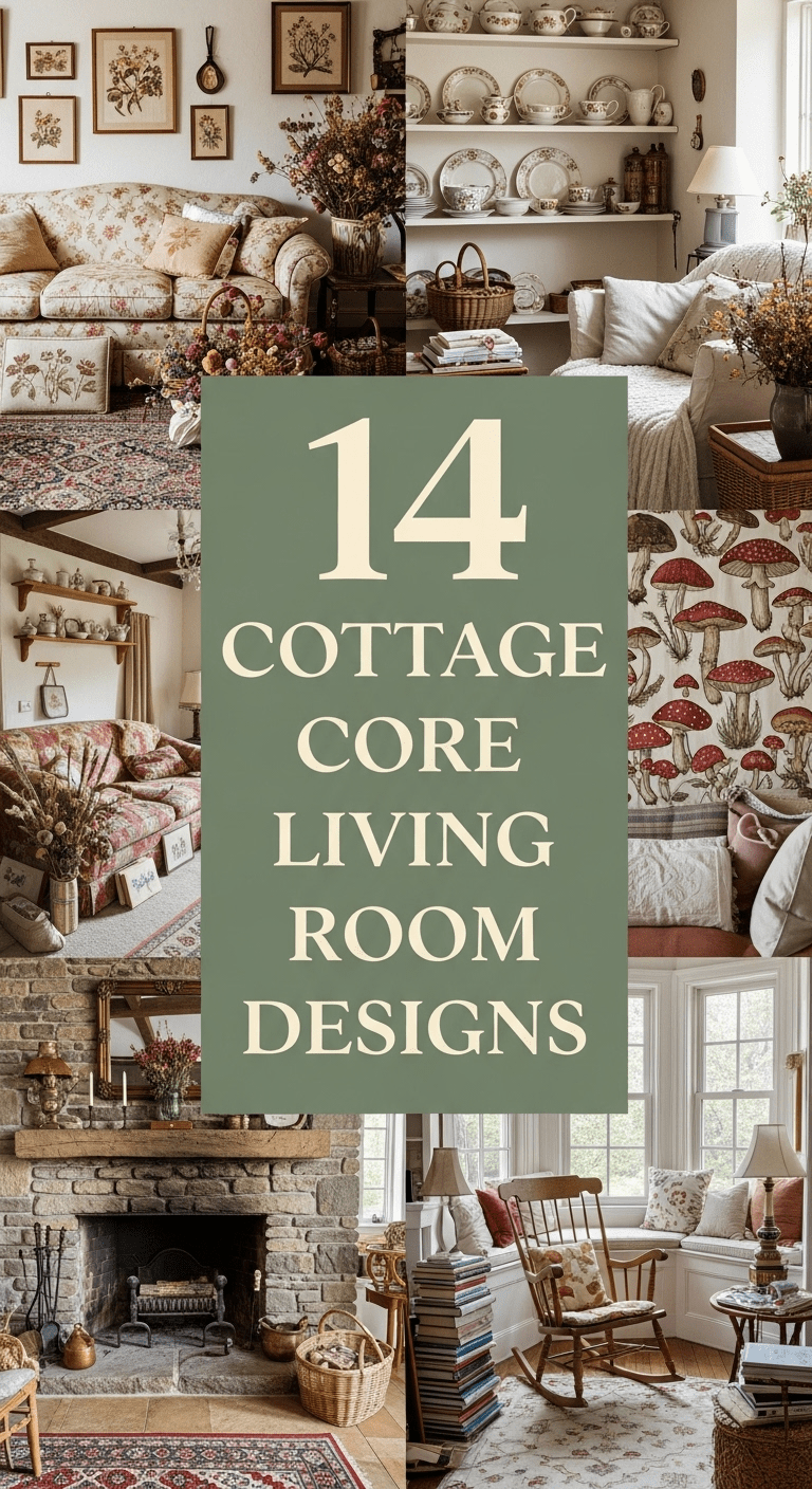 14 Cottage core Living Room Designs: A Nostalgic Return to Simple Living
