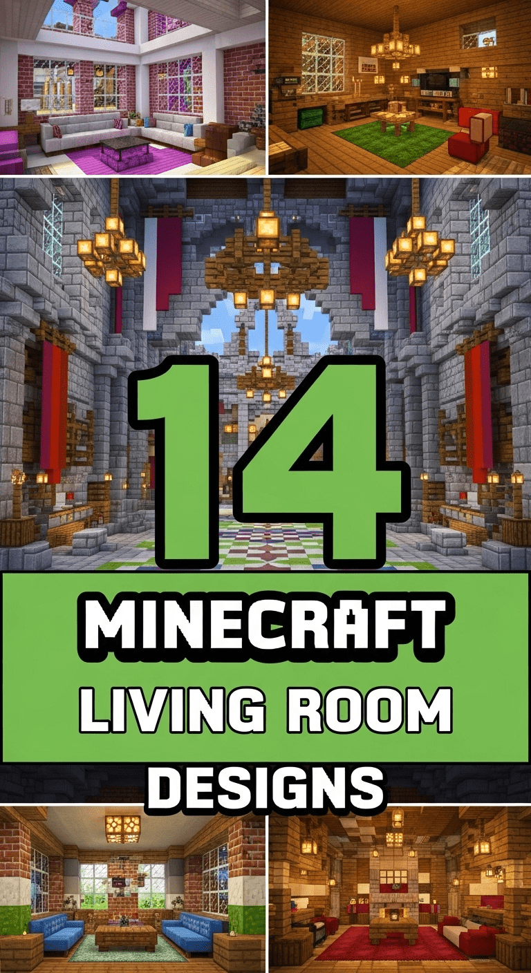 14 Minecraft Living Room Designs